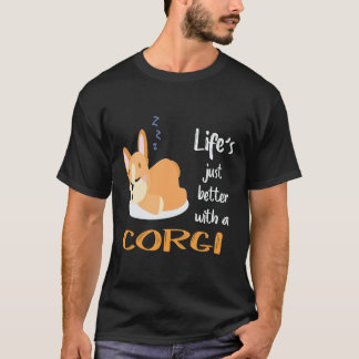 Camiseta 34 Life's Just Better With A Corgi