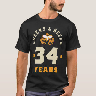 Camiseta 34.o aniversário
