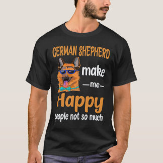 Camiseta 34 Pastores Alemães Me Fazem Feliz Pessoas Não Tan
