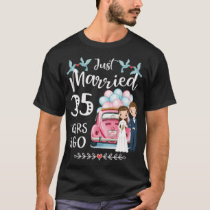 Camiseta 35º Aniversário - Casados há 35 Anos