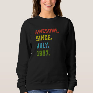 Camiseta 35º Aniversário Impressionante Desde Julho De 1987