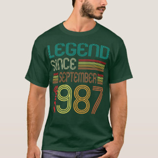 Camiseta 35º aniversário Oferece lenda desde setembro de 19