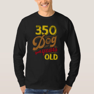 Camiseta 350 Cães Anos Cães 50. º Aniversário 50. º