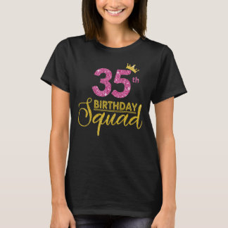 Camiseta 35.º aniversário Festa de Esquadrão de Aniversário