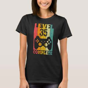 Camiseta 35.º Aniversário Mulheres Nível 35 Anos 1987 2