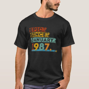 Camiseta 35.º Aniversário Para Epic De 35 Anos Desde 1 De