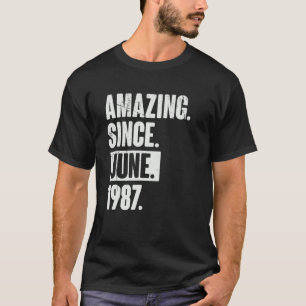 Camiseta 35 anos 35 anos surpreendente desde junho de 1988