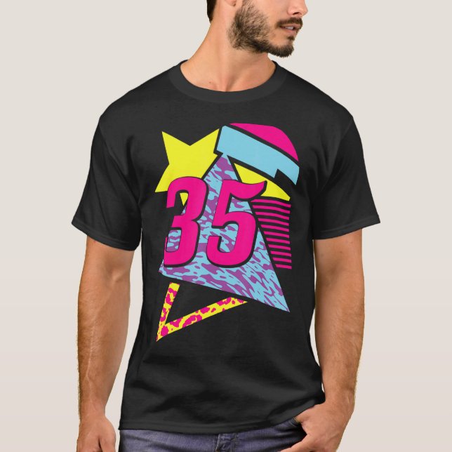 Camiseta 35 anos 35.o aniversário 6 (Frente)