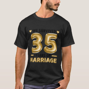 Camiseta 35 Anos Casamento 35.O Aniversário De Casamento