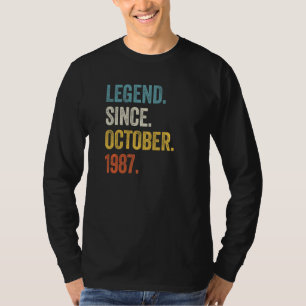 Camiseta 35 anos de lenda desde outubro de 1987 35º anivers