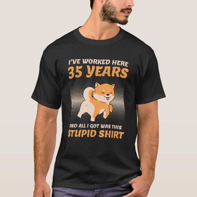 Camiseta 35 Anos De Serviço 35 Anos De Empresa De Serviços (Frente)