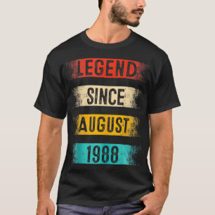 Camiseta 35 anos Retro Vintage desde agosto de 1988