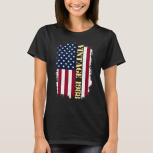 Camiseta 35 anos Vintage US Flag 1988 American Flag 35t