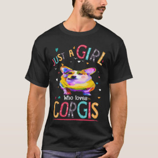 Camiseta 35 Apenas Uma Garota Que Ama Corgi