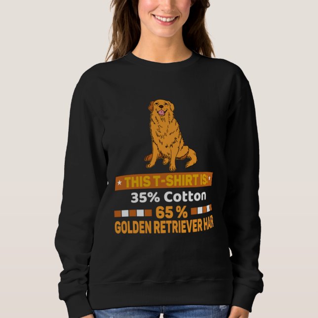 Camiseta 35 Cotton 65 Golden Retriever Hair  Dog Apparel (Frente)