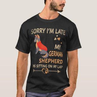Camiseta 35 Desculpe o Atraso Meu Pastor Alemão Estava Sent
