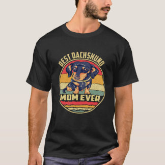 Camiseta 35 Melhor Dachshund Mãe Eternamente Vintage