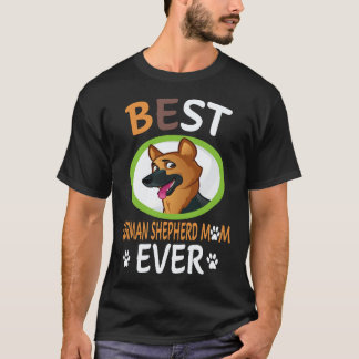 Camiseta 35 Melhores Mãe de Pastor Alemão de Todos os Tempo