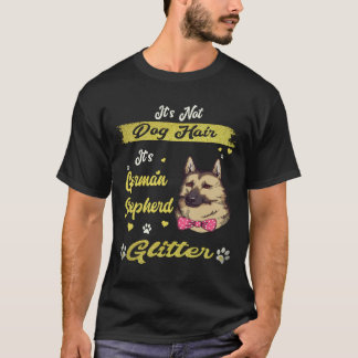 Camiseta 35 Não é pelo de cachorro, é purpurina de Pastor A