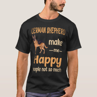 Camiseta 35 Pastor Alemão Faz Me Feliz Pessoas Não Tanto