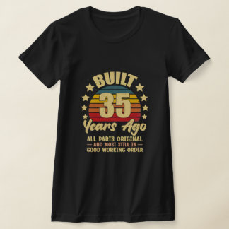 Camiseta 35 Years Ago All Parts Original 35th Birthday