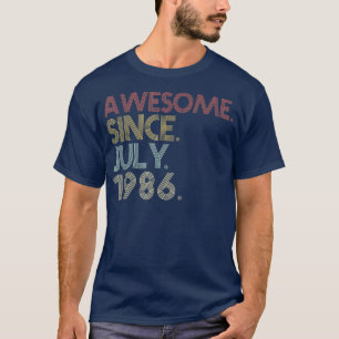 Camiseta 36ª Festa de aniversário, 36 anos, incrível desde 