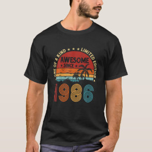 Camiseta 36ª Festa de aniversário, 36 Anos, Ser Incrível Vi