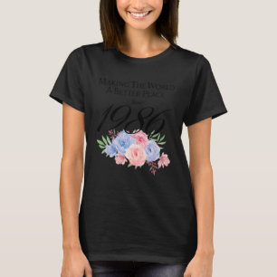 Camiseta 36 Aniversário Fazer o mundo um lugar melhor desde