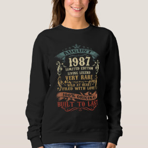 Camiseta 36 anos de decoração agosto de 1987 36º aniversári