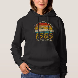 Camiseta 36 anos de idade 1989 Retro Incrível 36º presente