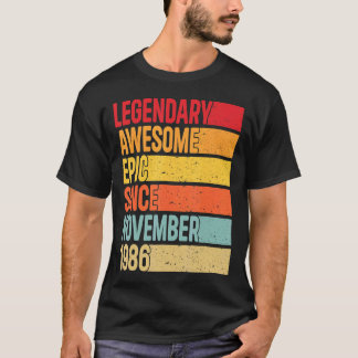 Camiseta 36 Anos De Idade, Epic Legendário Incrível Desde N