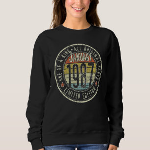 Camiseta 36 anos de idade Janeiro de 1987 36º aniversário