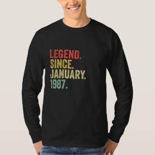 Camiseta 36 anos de lenda desde janeiro de 1987 36