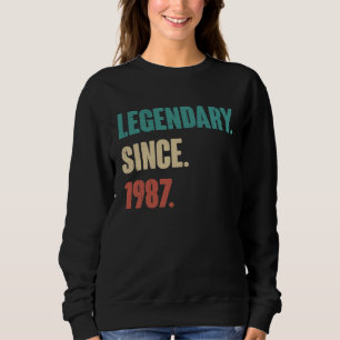 Camiseta 36 anos Vintage 1987 Aniversário 36.º Decoração