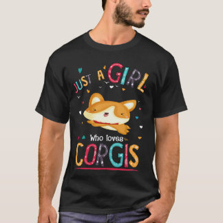Camiseta 36 Apenas Uma Garota Que Ama Corgi