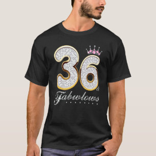Camiseta 36 e Fabuloso Diamante C de Aniversário, 36 anos