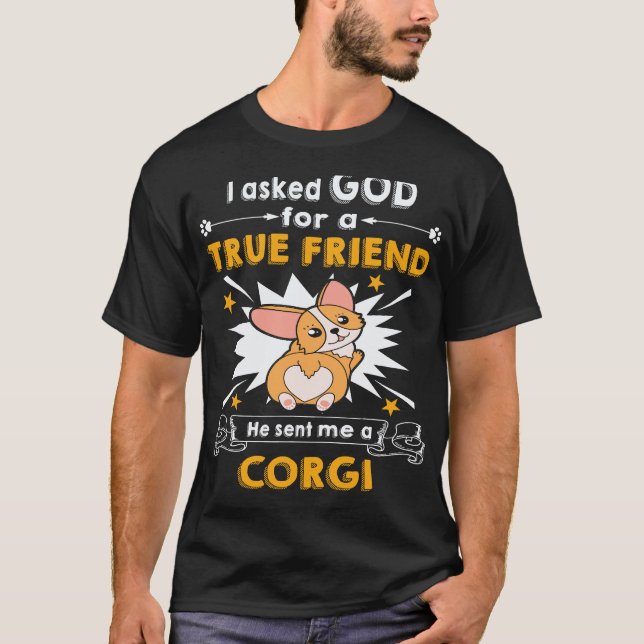 Camiseta 36 Ele Me Enviou Um Corgi (Frente)