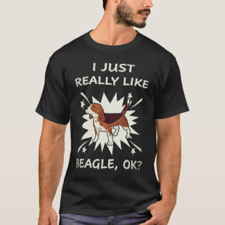Camiseta 36 Eu Apenas Gosto Muito de Beagle