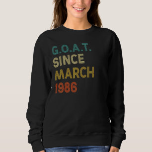 Camiseta 36.o aniversário de 36 anos de carne de caprino de