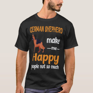 Camiseta 36 Pastores Alemães Me Fazem Feliz Pessoas Não Tan