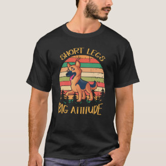 Camiseta 36 Pernas Curtas Grande Atitude Fofo Pastor Alemão
