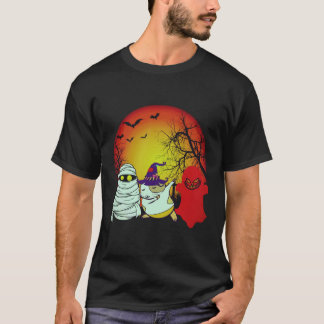 Camiseta 36 Porquinhos-da-índia no Abóbora de Halloween