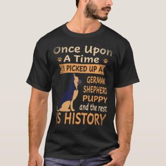 Camiseta 36 Uma Vez Eu Peguei Um Pastor Alemão