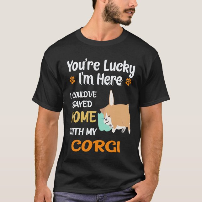 Camiseta 36 Você é Corgi Sortudo (Frente)