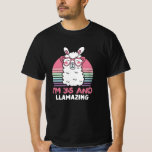 Camiseta 36 Year Old Bday Llamazing 36th Birthday Llama<br><div class="desc">Retro Vintage Style Birthday Gift Design Perfect To Pair With Shorts,  Leggings Or Jeans For A Casual Yet Trendy Look. Humorous Funny Humor Birthday Gift Outfit For Family Member,  Loved One Or Yourself. Matches Loads Of Clothes. GET YOURS TODAY!</div>