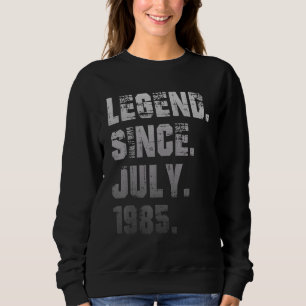 Camiseta 37º Aniversário, 37 anos Legenda desde julho de 19