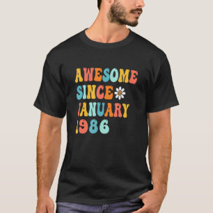 Camiseta 37º aniversário Oferece Presentes Incríveis Desde