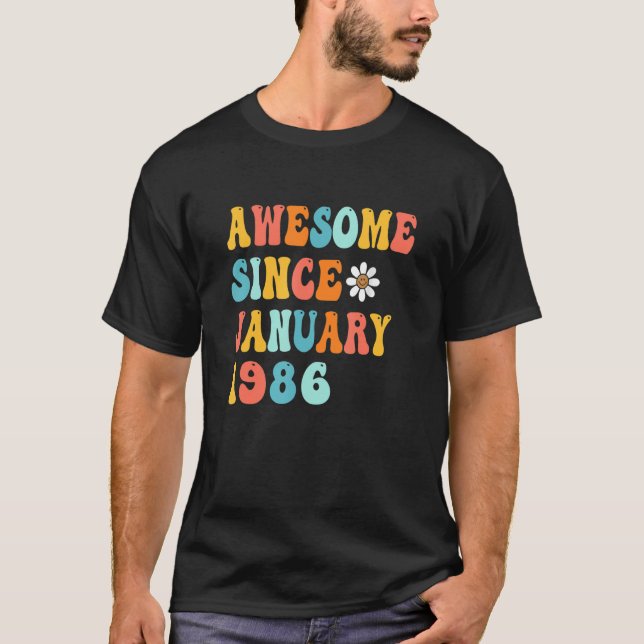 Camiseta 37º aniversário Oferece Presentes Incríveis Desde  (Frente)