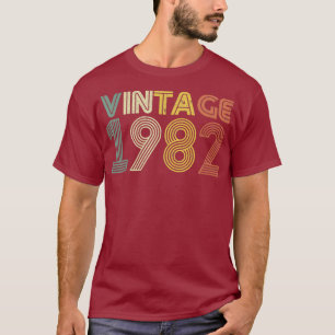 Camiseta 37º aniversário T Shirt Gift Vintage 1982 Men