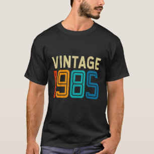Camiseta 37º Aniversário Vintage 1985 Homens de 37 Anos Mul